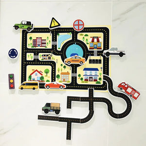 Baby Bath Toys – Floating Foam Animals & Traffic Learning Set for Toddlers