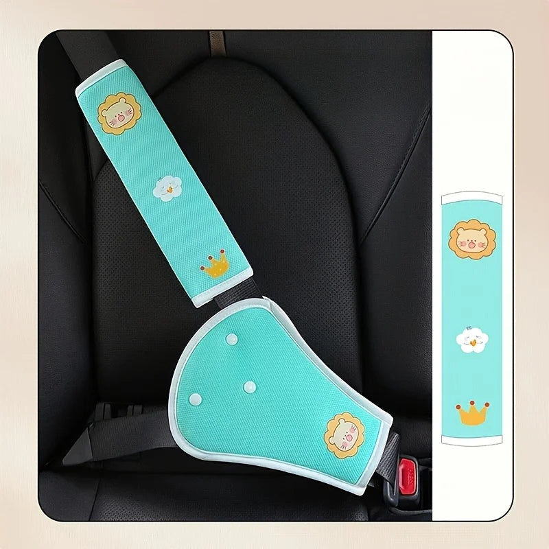 Car Seat Belt Shoulder & Belly Protector – Soft Comfort Pad