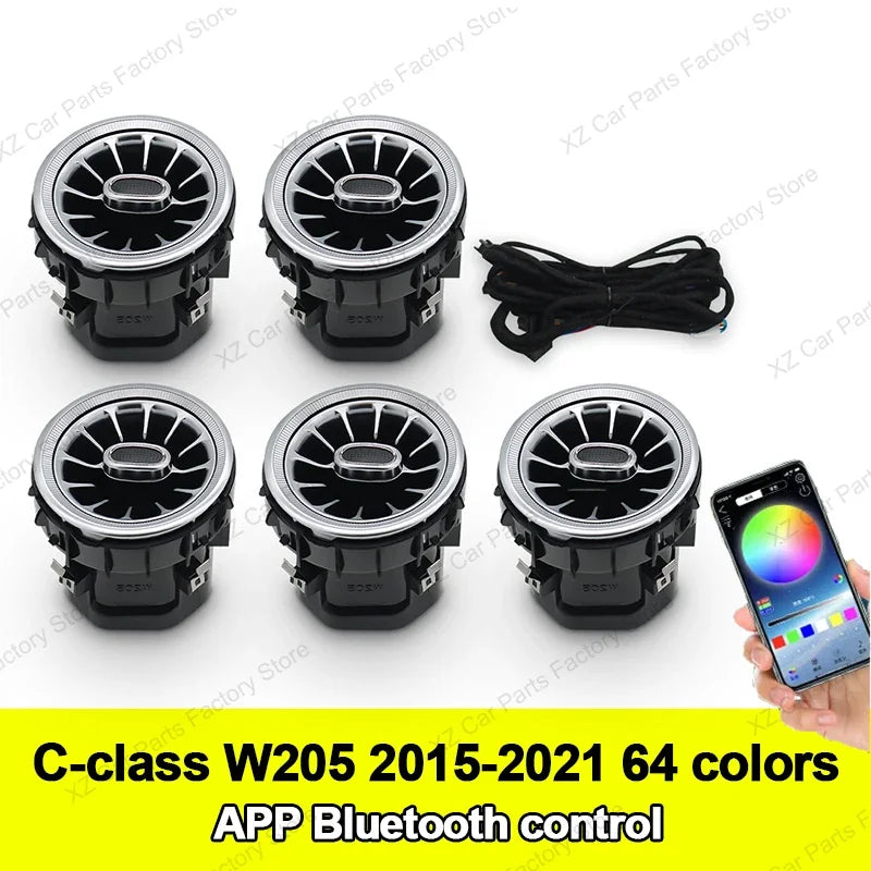 Mercedes-Benz C-Class W205 Ambient Light Air Vent – APP Control
