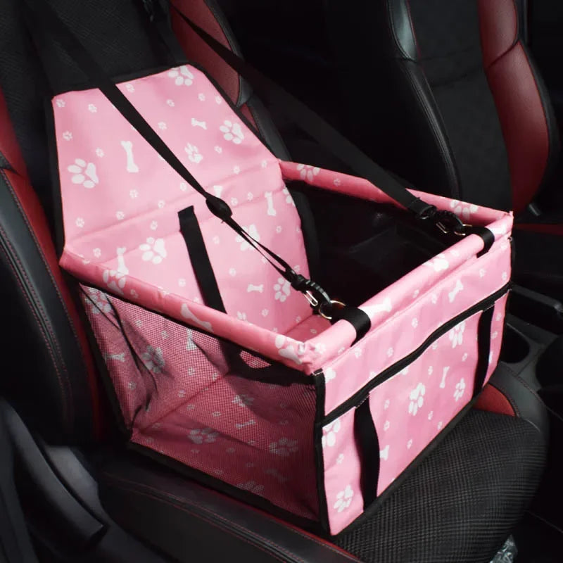 Waterproof Pet Travel Bag & Car Seat Mat – Foldable Mesh Organizer