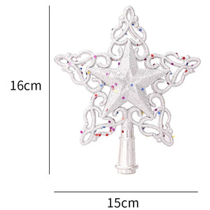 Gold & Silver Christmas Tree Star Topper