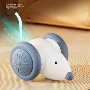 Interactive Electric Mouse Cat Toy – Rechargeable Smart Teaser Car