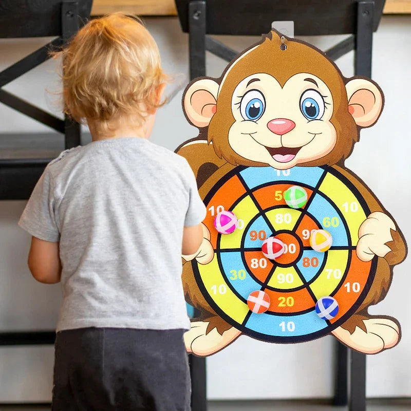 Kids Sticky Ball Dart Board | Educational Indoor Sports Toy Ages 3–7