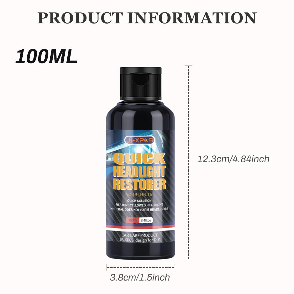 Headlight Restoration Polish – Scratch & Oxidation Remover