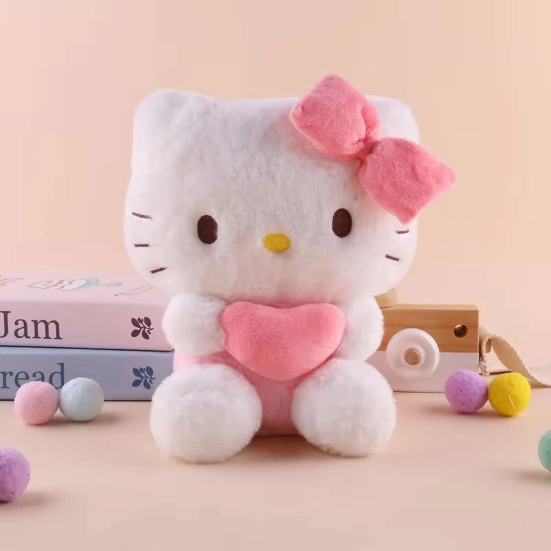 22cm Hello Kitty Kuromi Plush Pillow – Cute Kawaii Stuffed Toy Gift