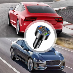 250W 5-Port Car Charger – PD QC3.0 Fast Charging USB-C Adapter for iPhone