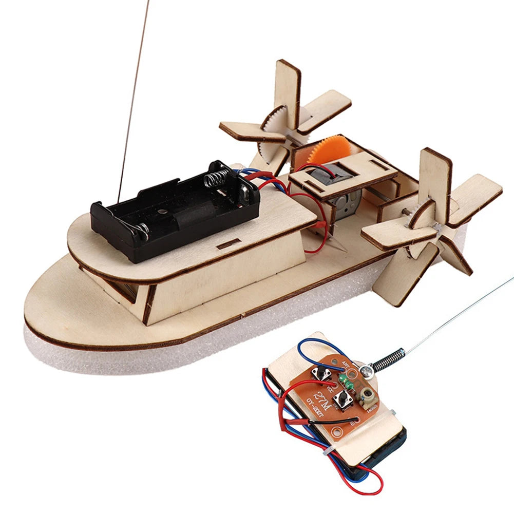 DIY STEM Science Kits for Kids – 3D Wooden Car & Boat Puzzle Toys