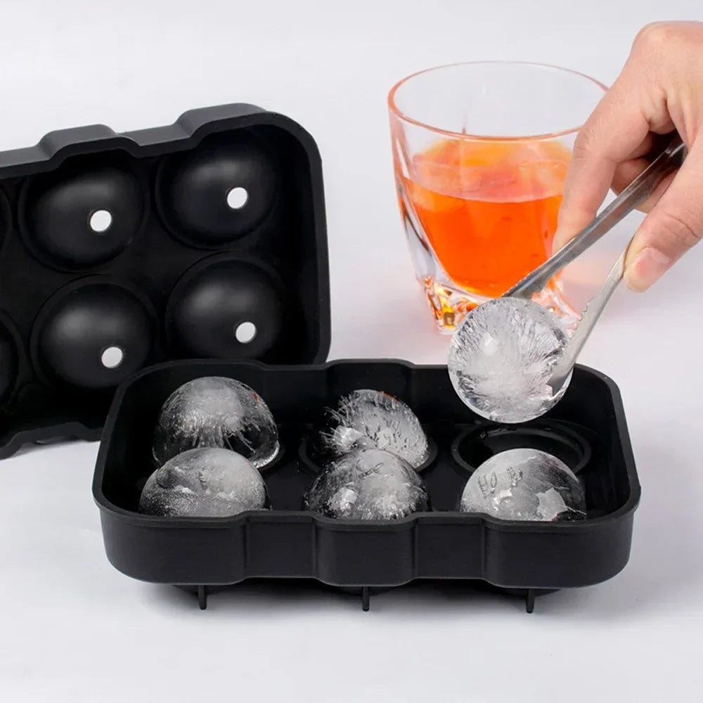 Silicone Ice Cube Tray with Lid – 4, 6 & 8 Grid Ice Maker
