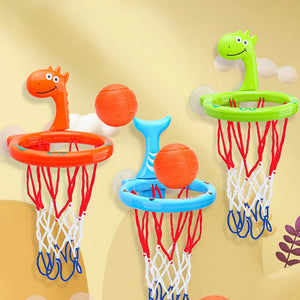 Writing  Baby Bath Basketball Hoop Toy Set with 3 Balls