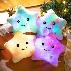 LED Star Plush Toy – Soft Glowing Star Pillow for Kids & Gifts