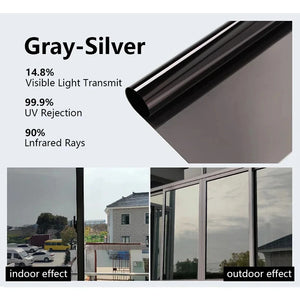 One-Way Window Privacy Film – UV Protection Mirror Tint