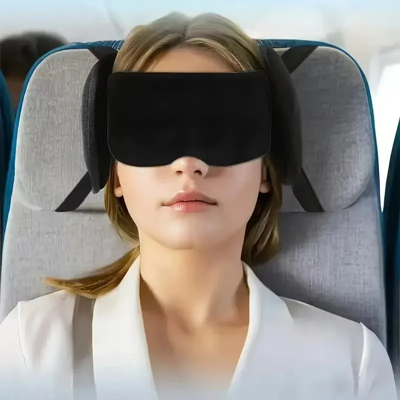 Travel Neck Pillow with Breathable Eye Mask – Sleep Support