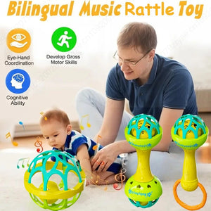 SEO Title: Baby Rattle Toys 0–12 Months – Sensory Educational Toys for Infants