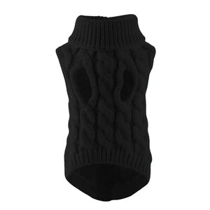 Warm Knitted Dog Sweater for Small Pets – Autumn & Winter