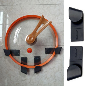 Self-Adhesive Pot Lid Holder – 6/12 PCS Kitchen Organizer