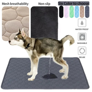 Dog Pee Pad Reusable Washable Dog Urine Mat Car Seat Floor Sofa Waterproof Absorbent Puppy Cat Training Diaper Mat Pet Supplies