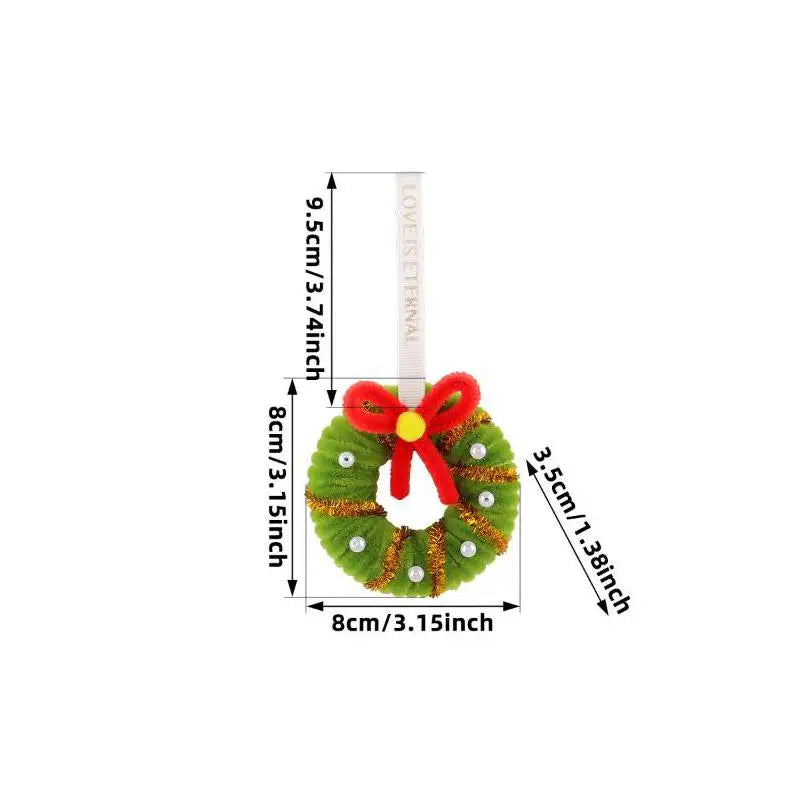 DIY Christmas Tree Ornaments with Pinecones & Mini Wreaths