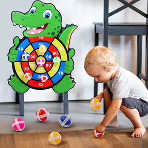 Kids Sticky Ball Dart Board | Educational Indoor Sports Toy Ages 3–7