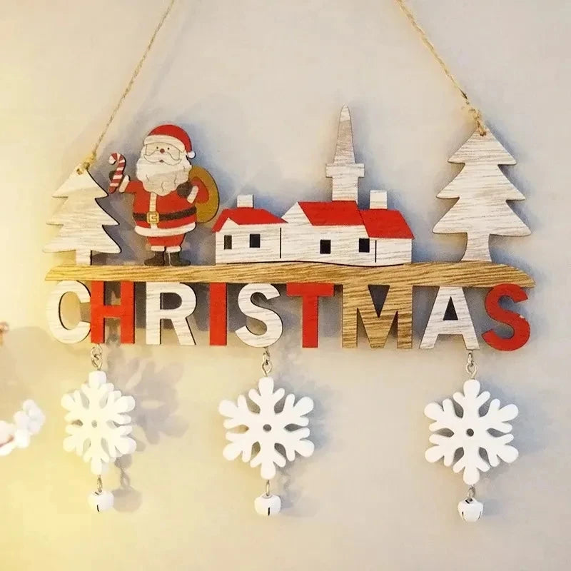 Santa Claus Gnome Wooden Christmas Hanging Ornament – Xmas Tree Decoration