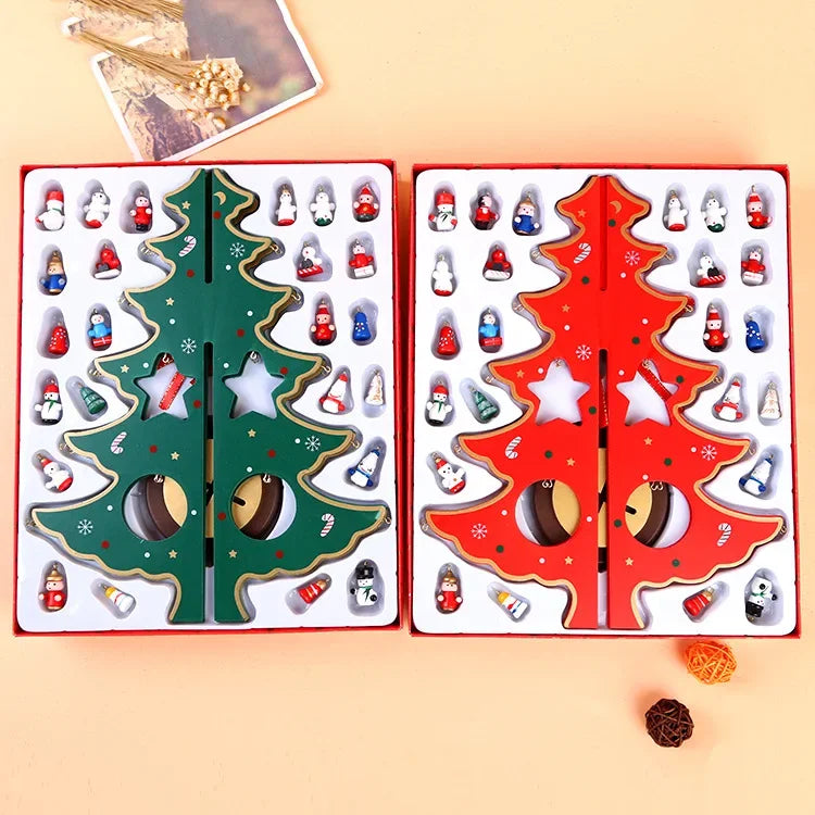 Mini Wooden Christmas Tree DIY Tabletop Ornament