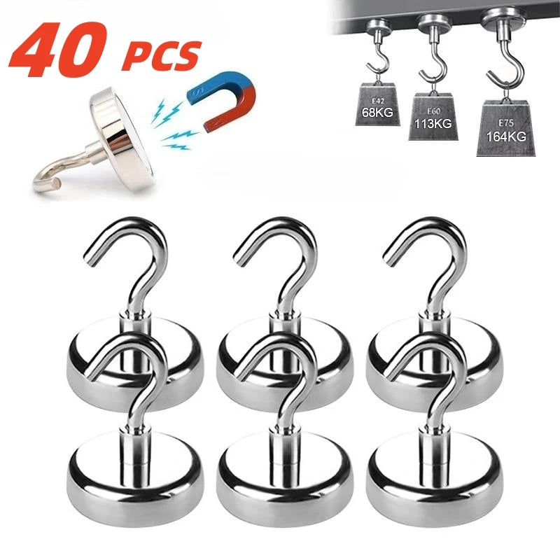 Strong Magnetic Hooks – Multi-Purpose Kitchen & Home Storage