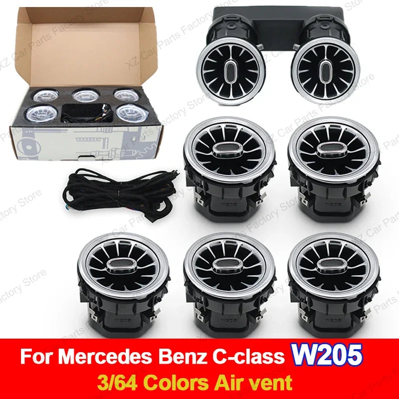 Mercedes-Benz C-Class W205 Ambient Light Air Vent – APP Control