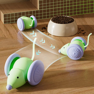 Interactive Electric Mouse Cat Toy – Rechargeable Smart Teaser Car
