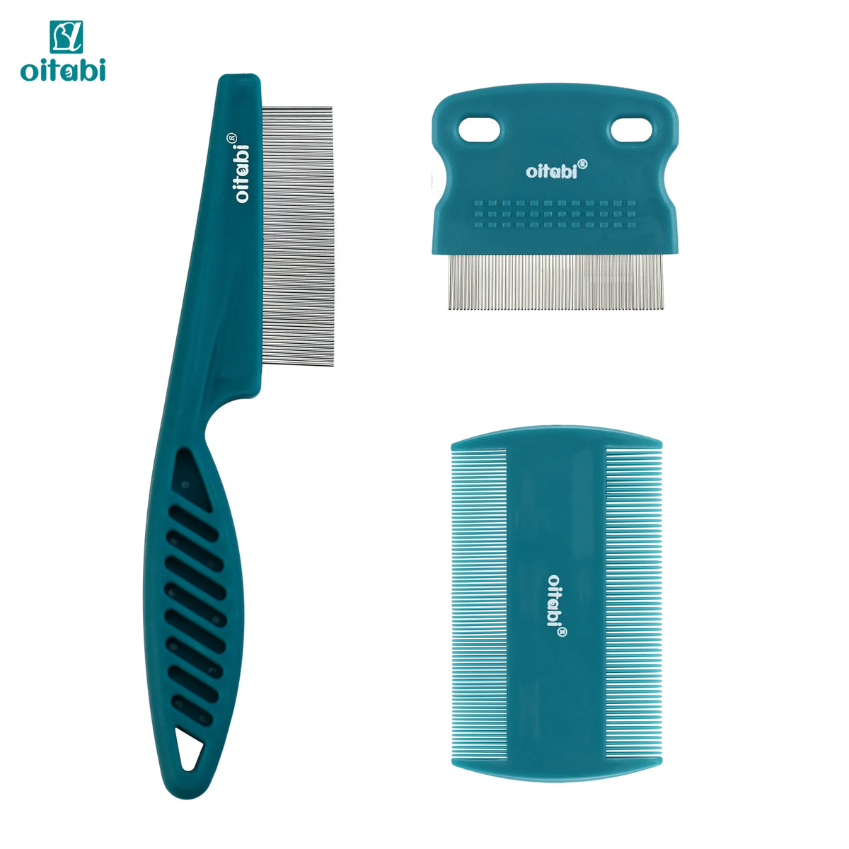 SEO Title: 3–6 Pcs Pet Grooming Comb Set – Stainless Steel Flea & Tear Stain Remover for Dogs & Cats