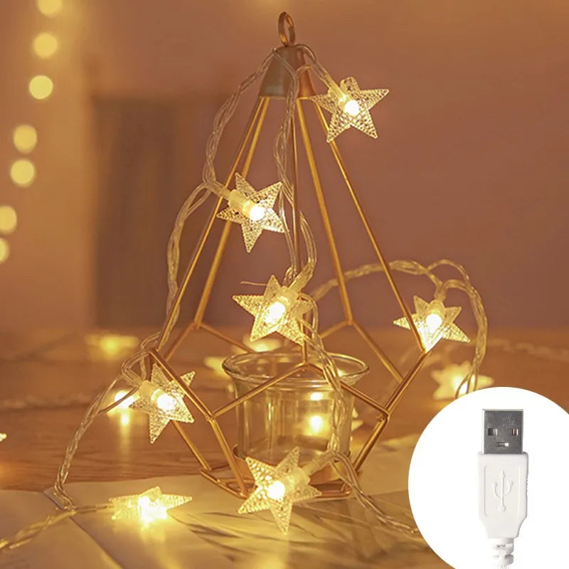 LED Star Fairy Lights for Home & Garden