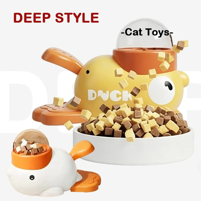 SEO Title: 2-in-1 Interactive Dog Toy & Treat Dispenser – Duck Feeder