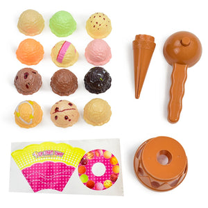 Kids Pretend Play Ice Cream Toy Set – Educational Kitchen Toy for Toddlers