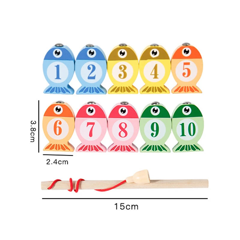 Wooden Fishing Game for Kids | Educational Alphabet & Number Toy
