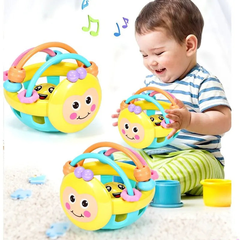 Baby Sensory Teether Ball – Soft Rattle Toy for Newborns