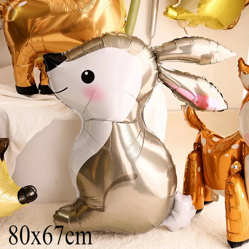 Jungle Safari Deer Foil Balloon – Animal Birthday Party Decorations