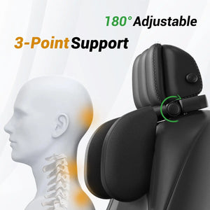Adjustable Car Headrest Pillow – Memory Foam Neck Support