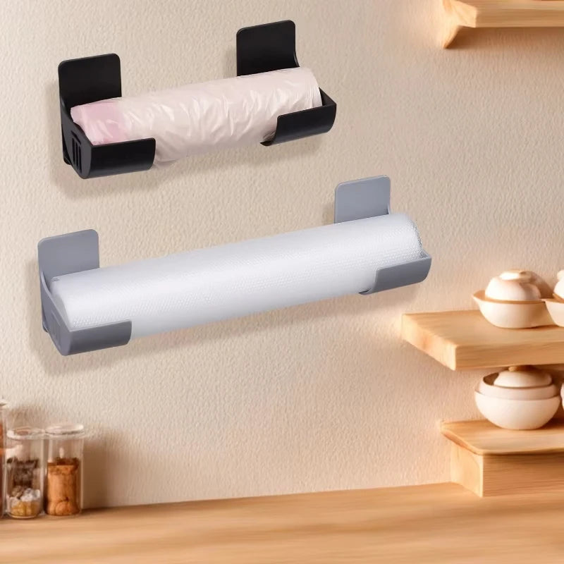 Wall-Mounted Trash Bag Holder & Plastic Bag Organizer for Kitchen
