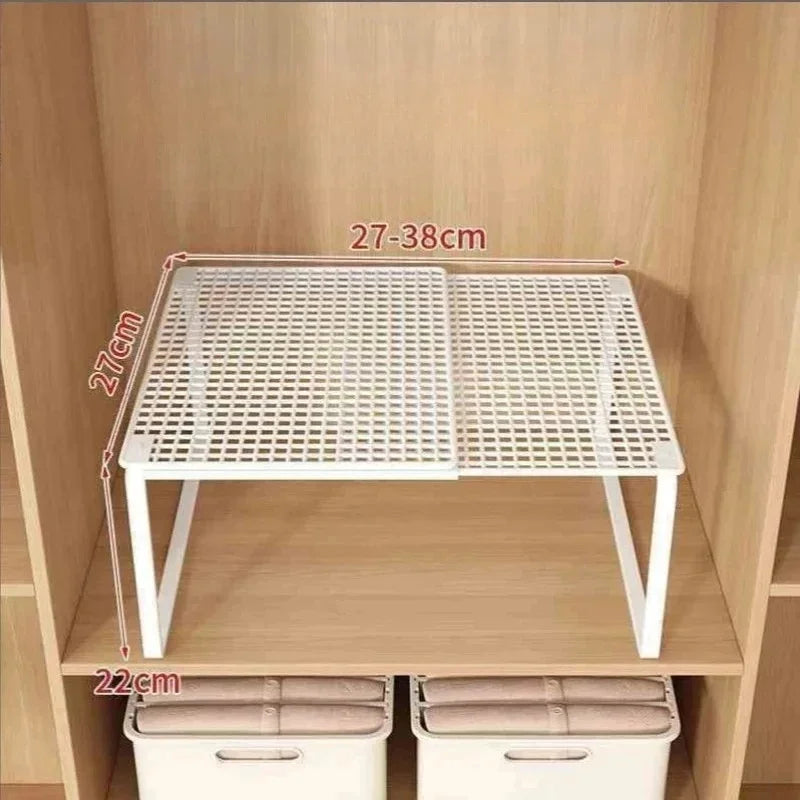 Expandable Closet Shelf – Adjustable Wardrobe Storage Rack