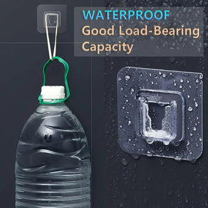 Transparent Double-Sided Adhesive Wall Hooks – Strong & Traceless