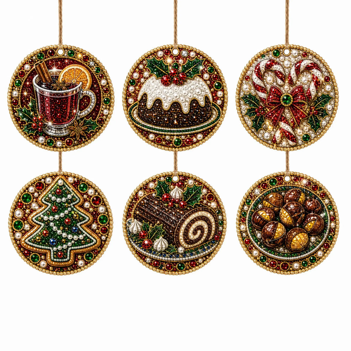 DIY Christmas Diamond Art Wooden Decorations