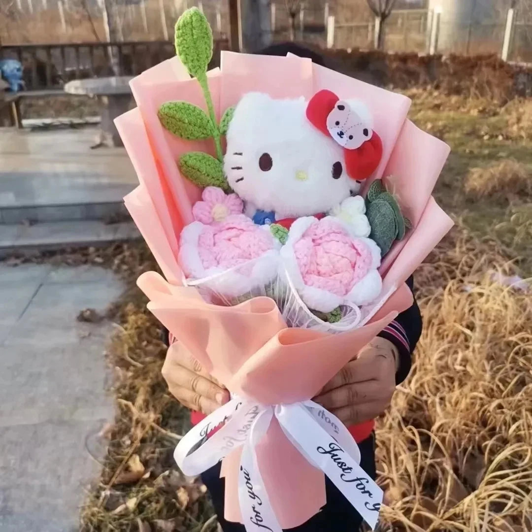 Hello Kitty Plush Bouquet – My Melody, Kuromi & Cinnamoroll Gift