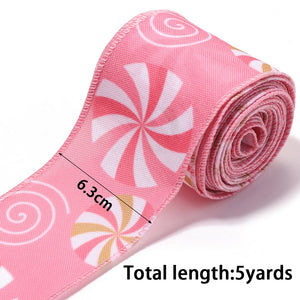 Pink Christmas Ribbon for DIY Crafts & Gifts