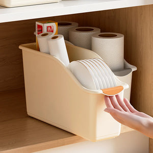 Under Sink Organizer with Wheels – Plastic Storage Basket