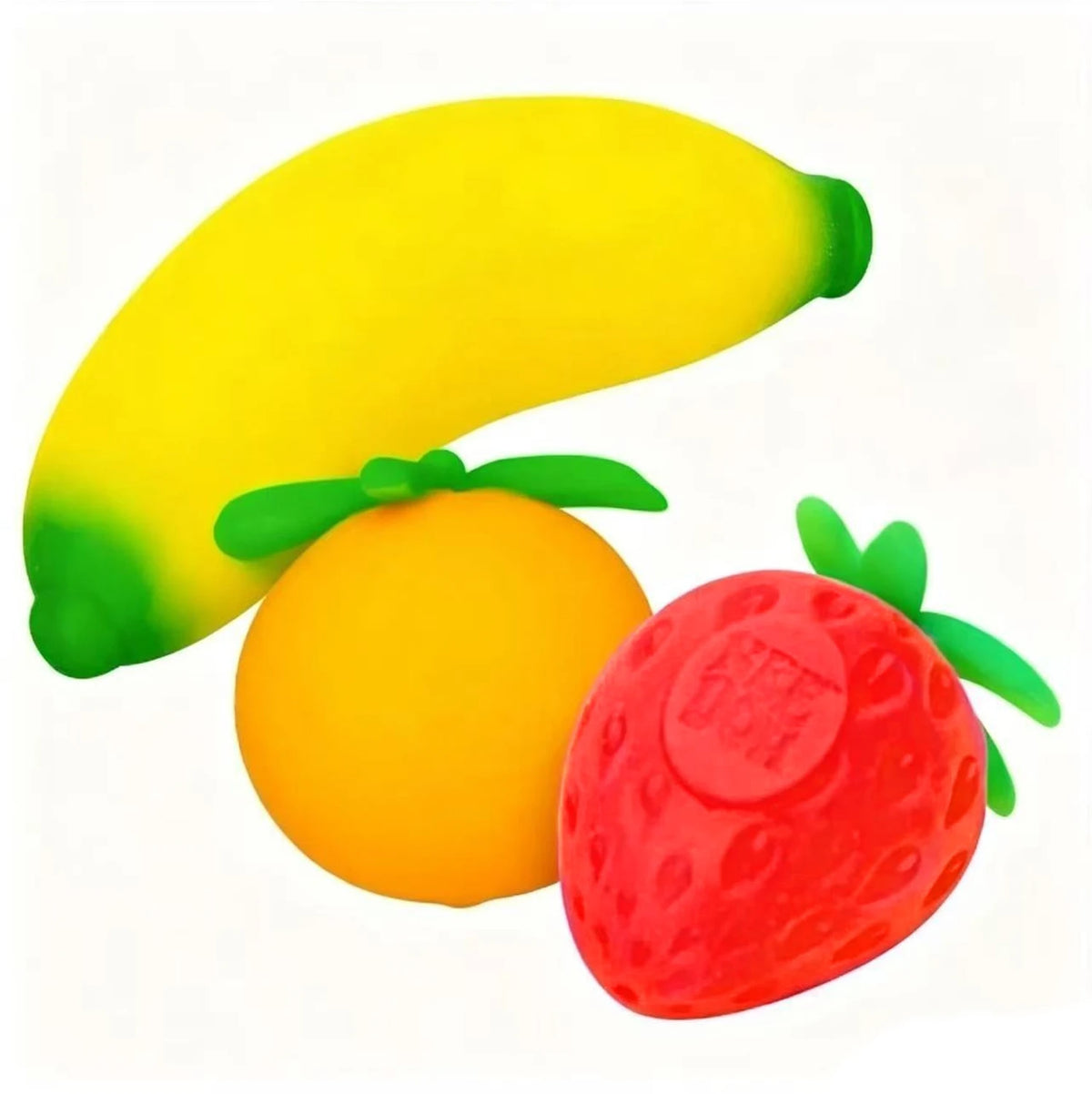 New Fruit NeeDoh Squishy Toy – Strawberry, Banana & Orange Sensory Fidget Toy