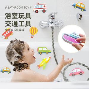 Baby Bath Toys – Floating Foam Animals & Traffic Learning Set for Toddlers
