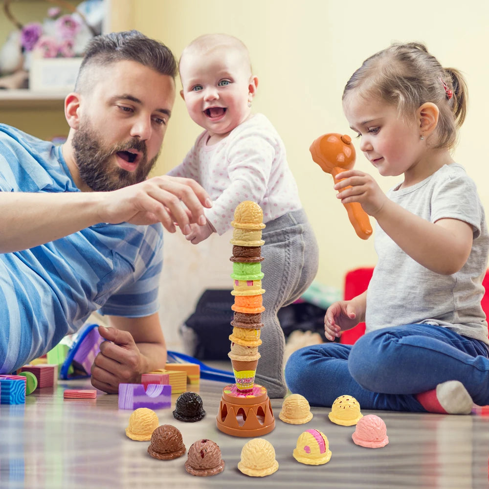 Kids Pretend Play Ice Cream Toy Set – Educational Kitchen Toy for Toddlers