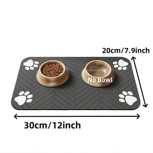 Absorbent Pet Feeding Mat for Dogs & Cats, Waterproof Bowl Placemat