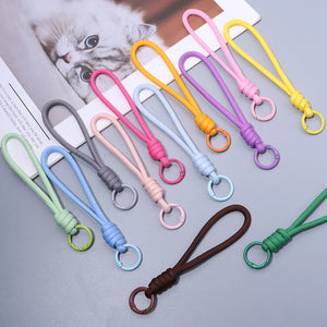 5Pcs Colorful Braided Keychain Lanyard – Anti-Lost Phone & Car Key Strap