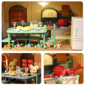 1:12 Miniature Dollhouse Furniture Set – Kitchen & Dining Accessories for Kids