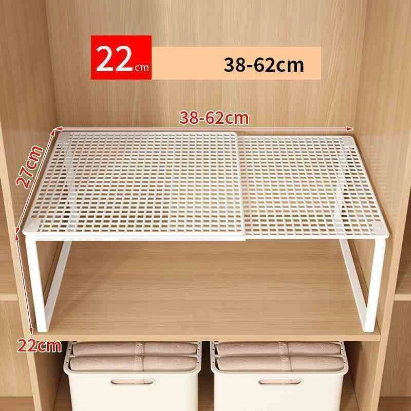 Expandable Closet Shelf – Adjustable Wardrobe Divider Organizer