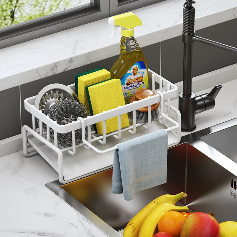 Kitchen Sink Storage Shelf – Spice & Drainage Rack